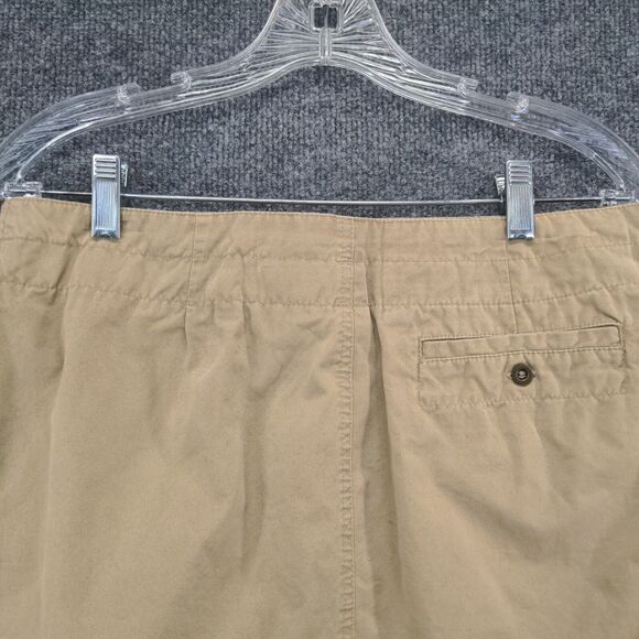 GAP Womens Skirt Tan Size 12 Cotton A-Line Back Pocket Zip Closure - Picture 9 of 11